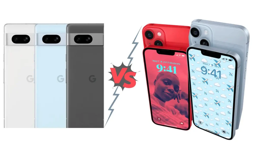 Google Pixel 7a vs iPhone 14