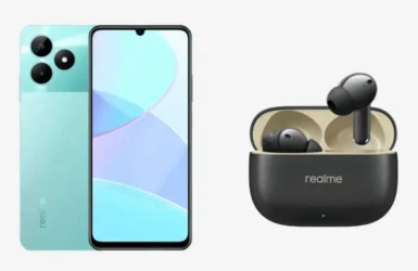 Realme C51 Smartphone and Buds T300 Earbuds
